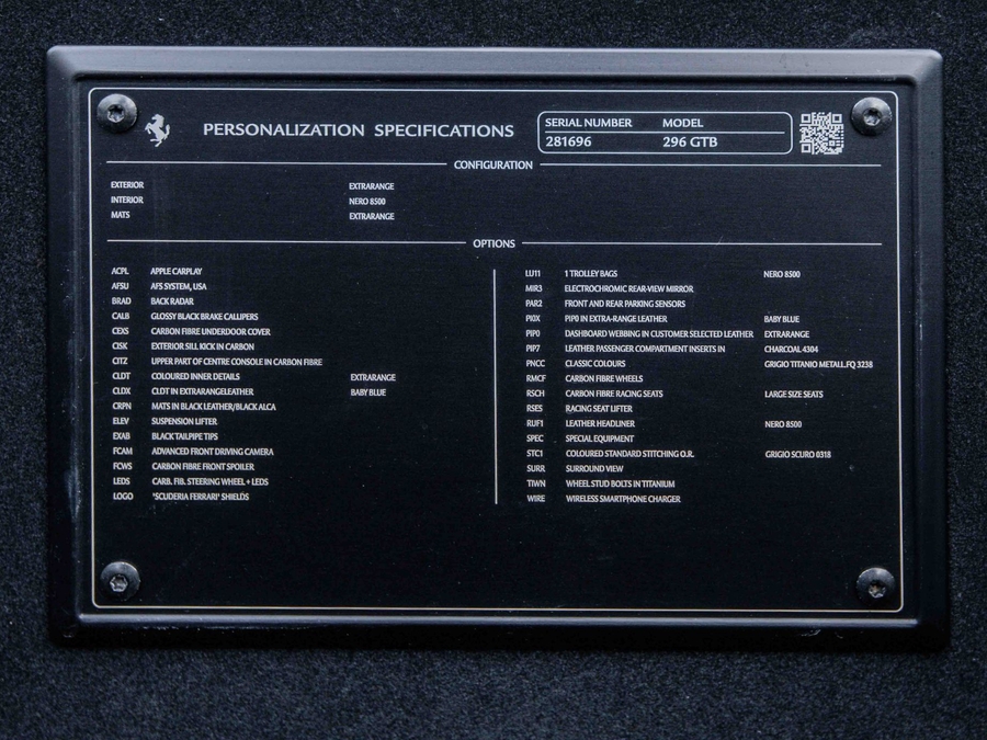 2022 Ferrari 296 GTB