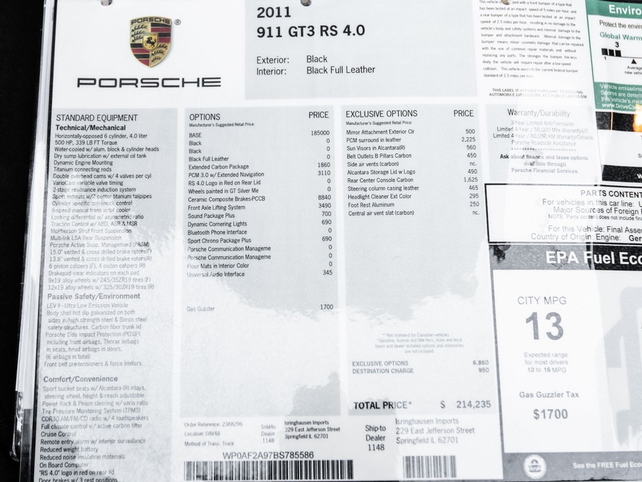 2011 Porsche 911