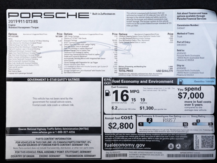 2019 Porsche 911