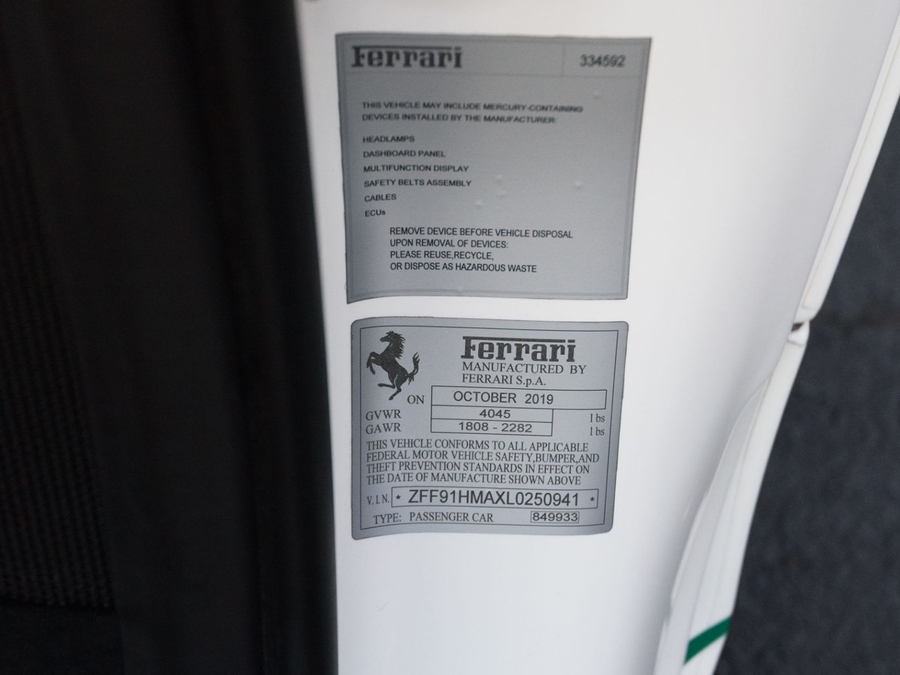 2020 Ferrari 488 Pista Spider