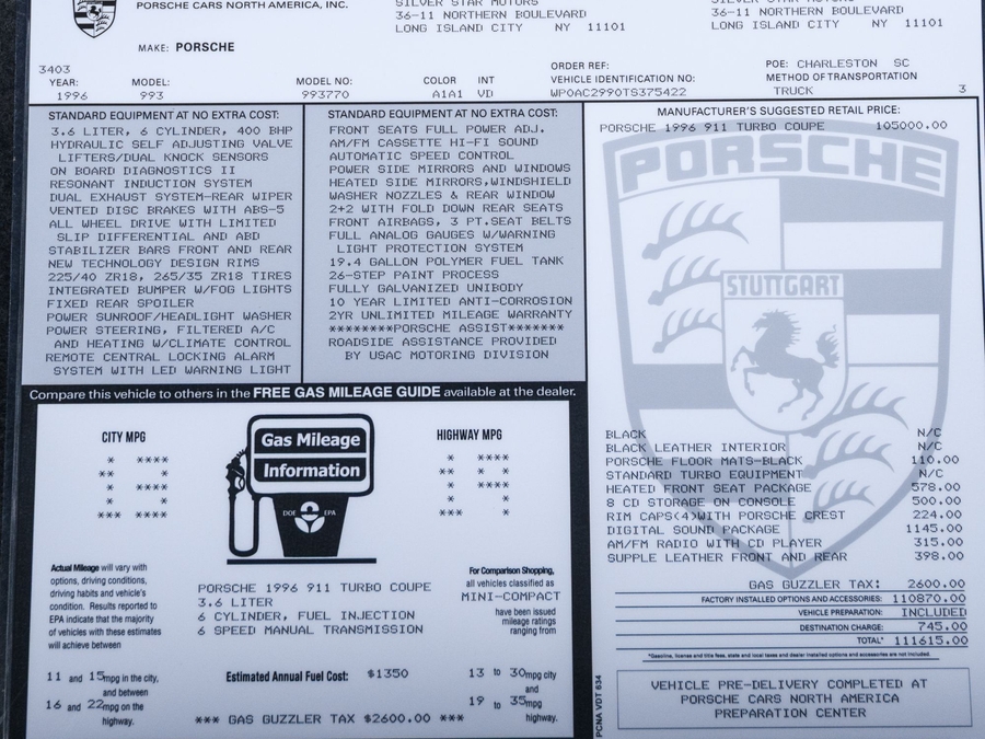 1996 Porsche 911 Turbo