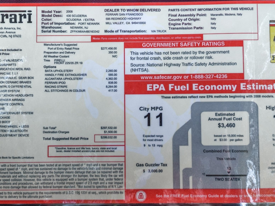 2008 Ferrari 430 Scuderia