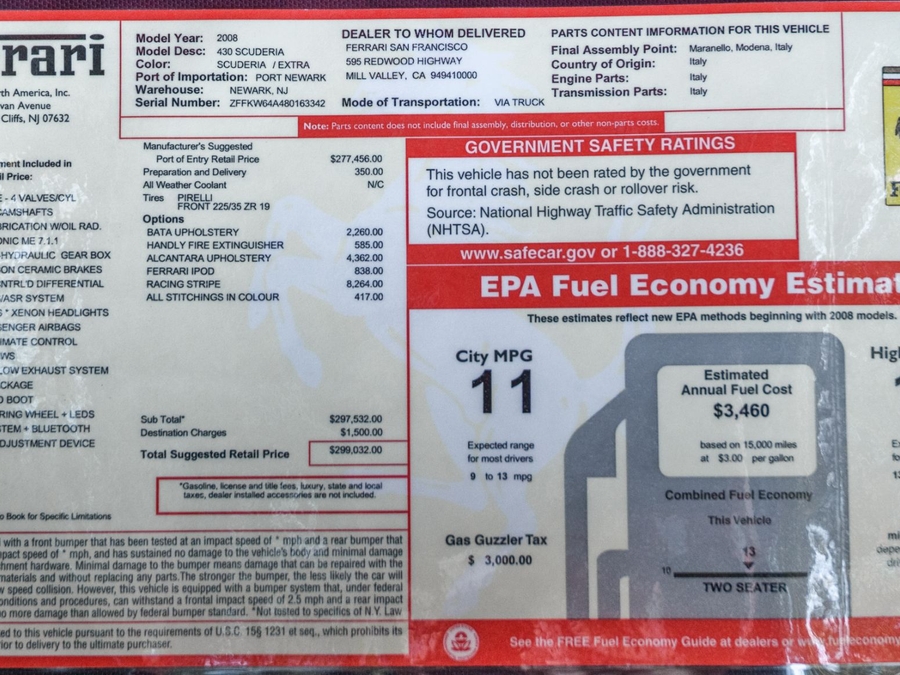 2008 Ferrari 430 Scuderia