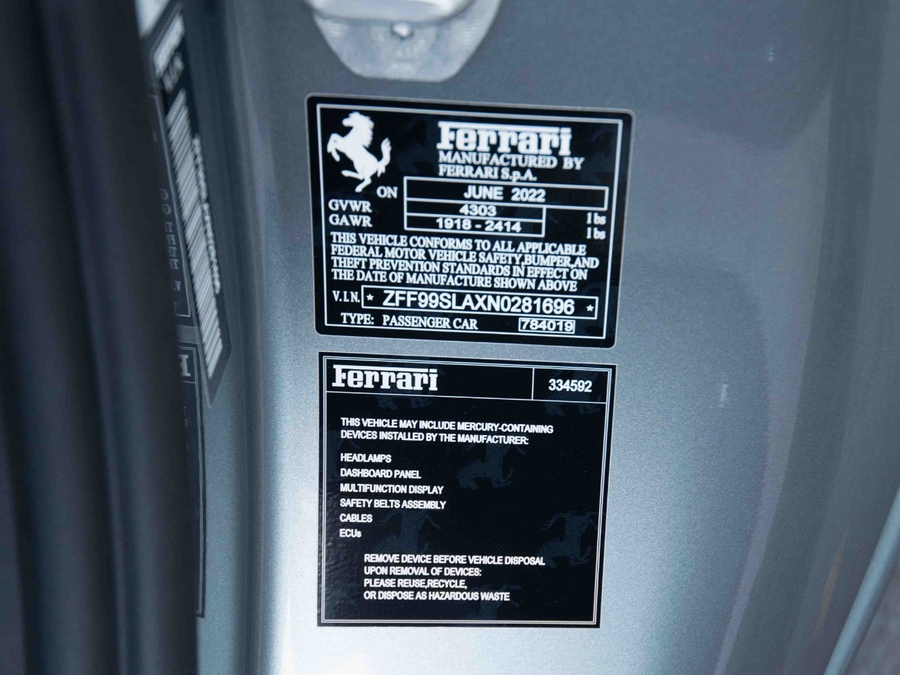 2022 Ferrari 296 GTB