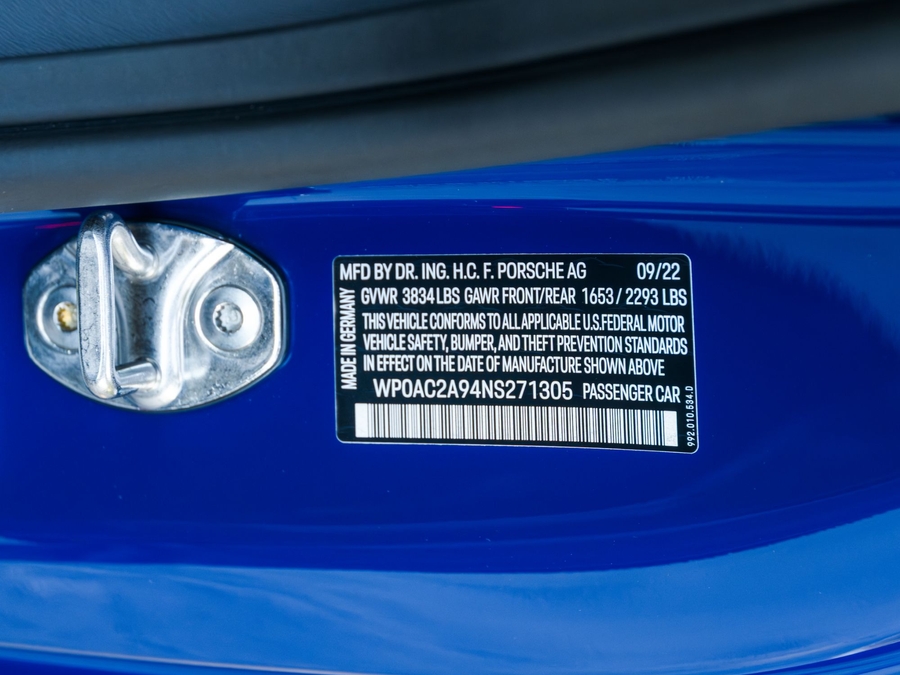 2022 Porsche 911 GT3 Touring